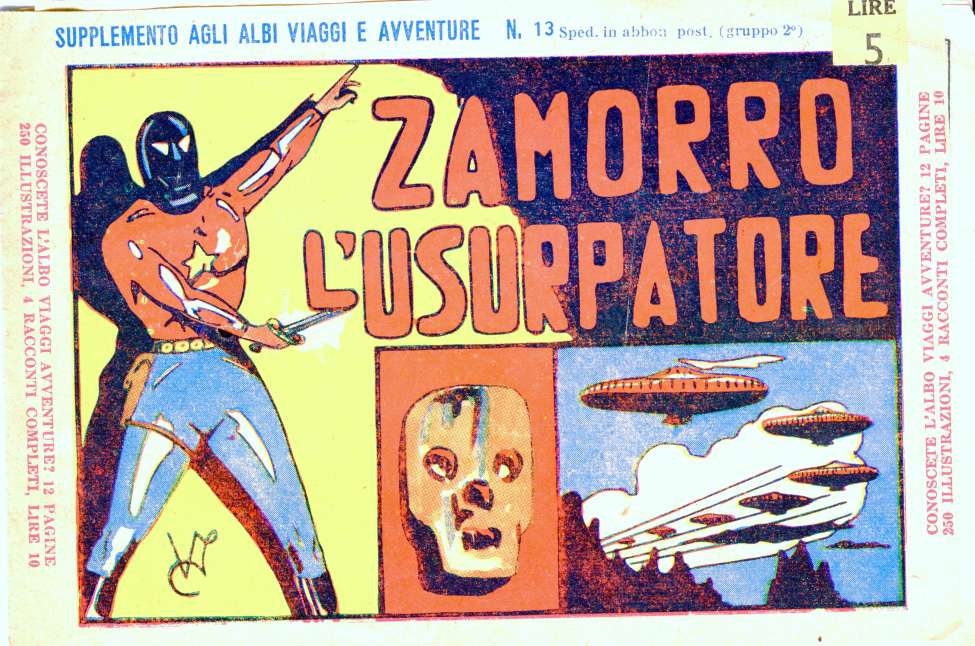Comic Book Cover For Zamorro 13 - L' Usurpatore