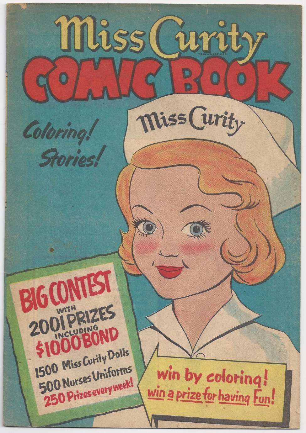 Book Cover For Miss Curity Comic Book (1953)