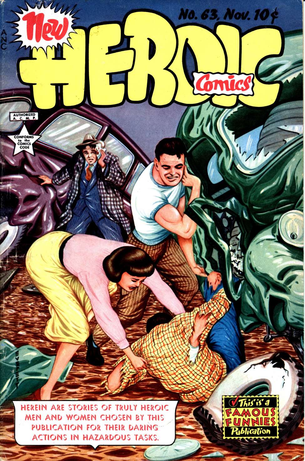 Book Cover For New Heroic Comics 63