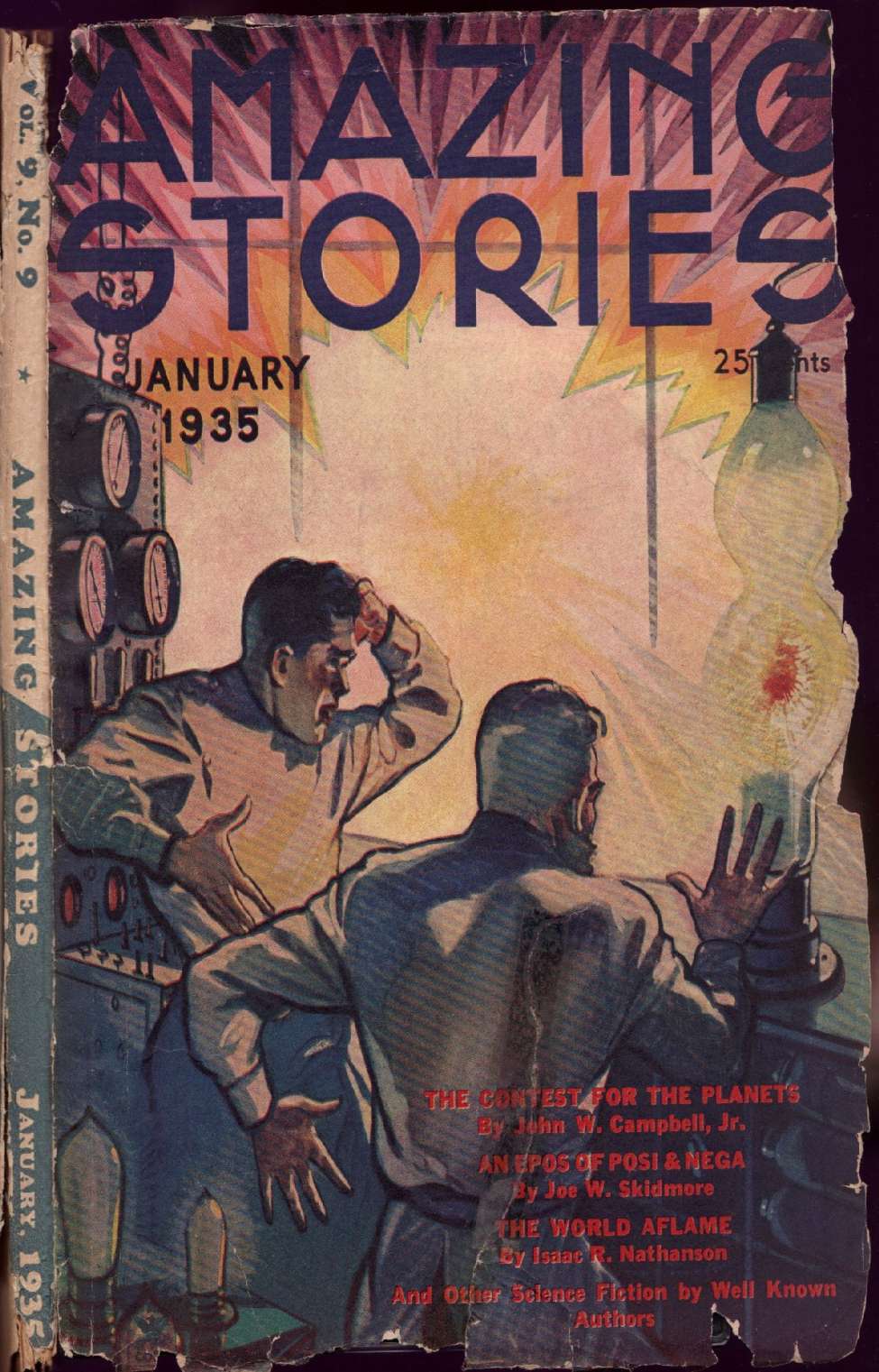Book Cover For Amazing Stories v9 9 - The Contest of the Planets - John W. Campbell, Jr.