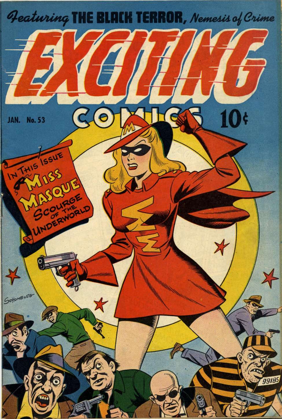 Comic Book Cover For Exciting Comics 53
