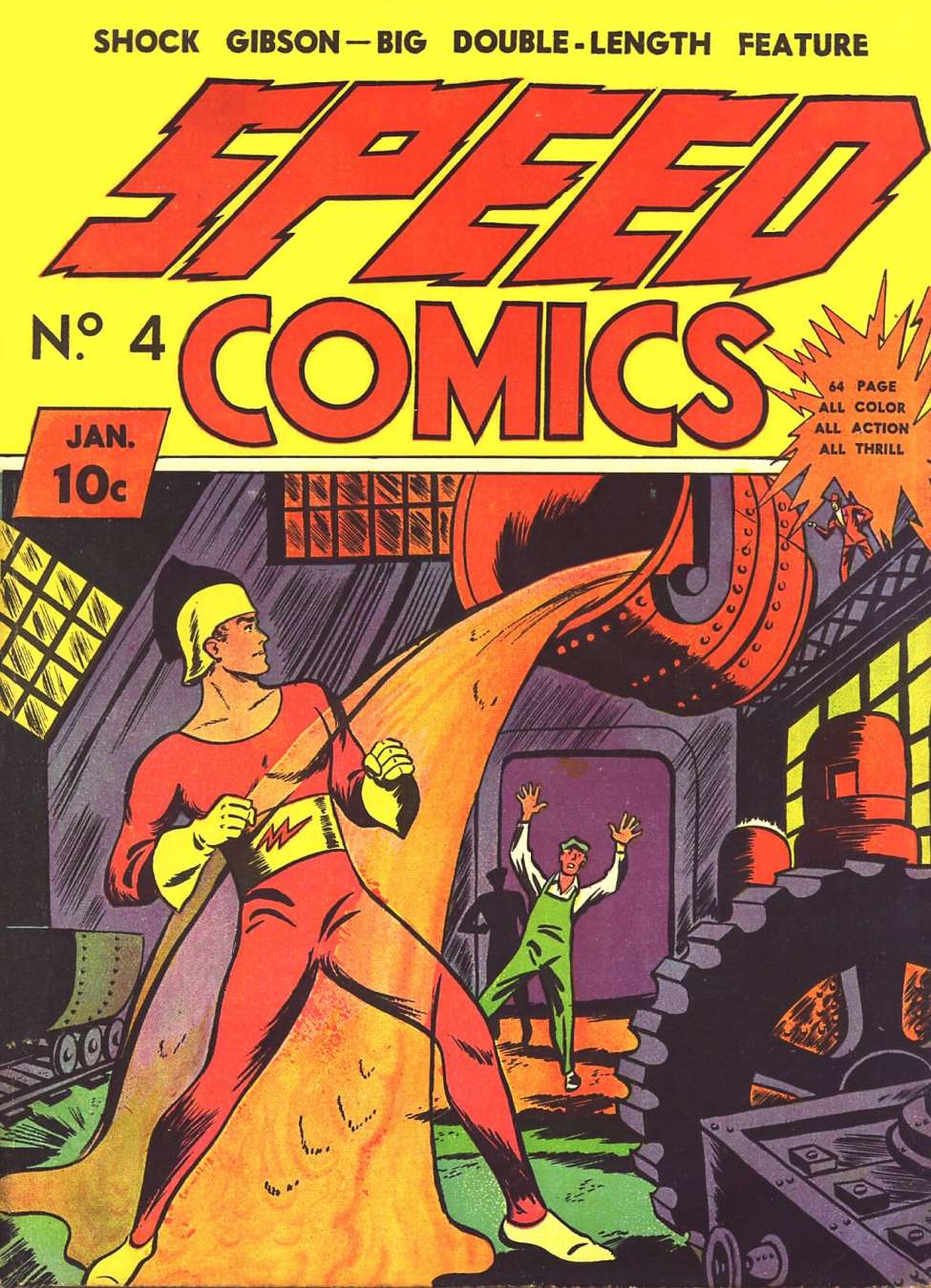 Comic Book Cover For Speed Comics 4