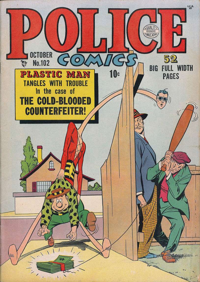 Comic Book Cover For Police Comics 102