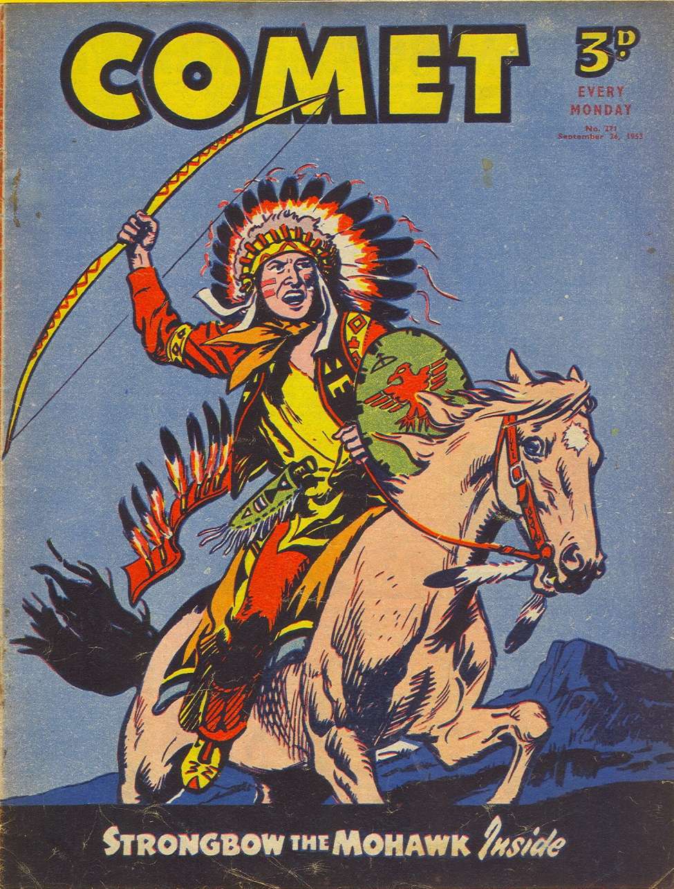 Comic Book Cover For The Comet 271