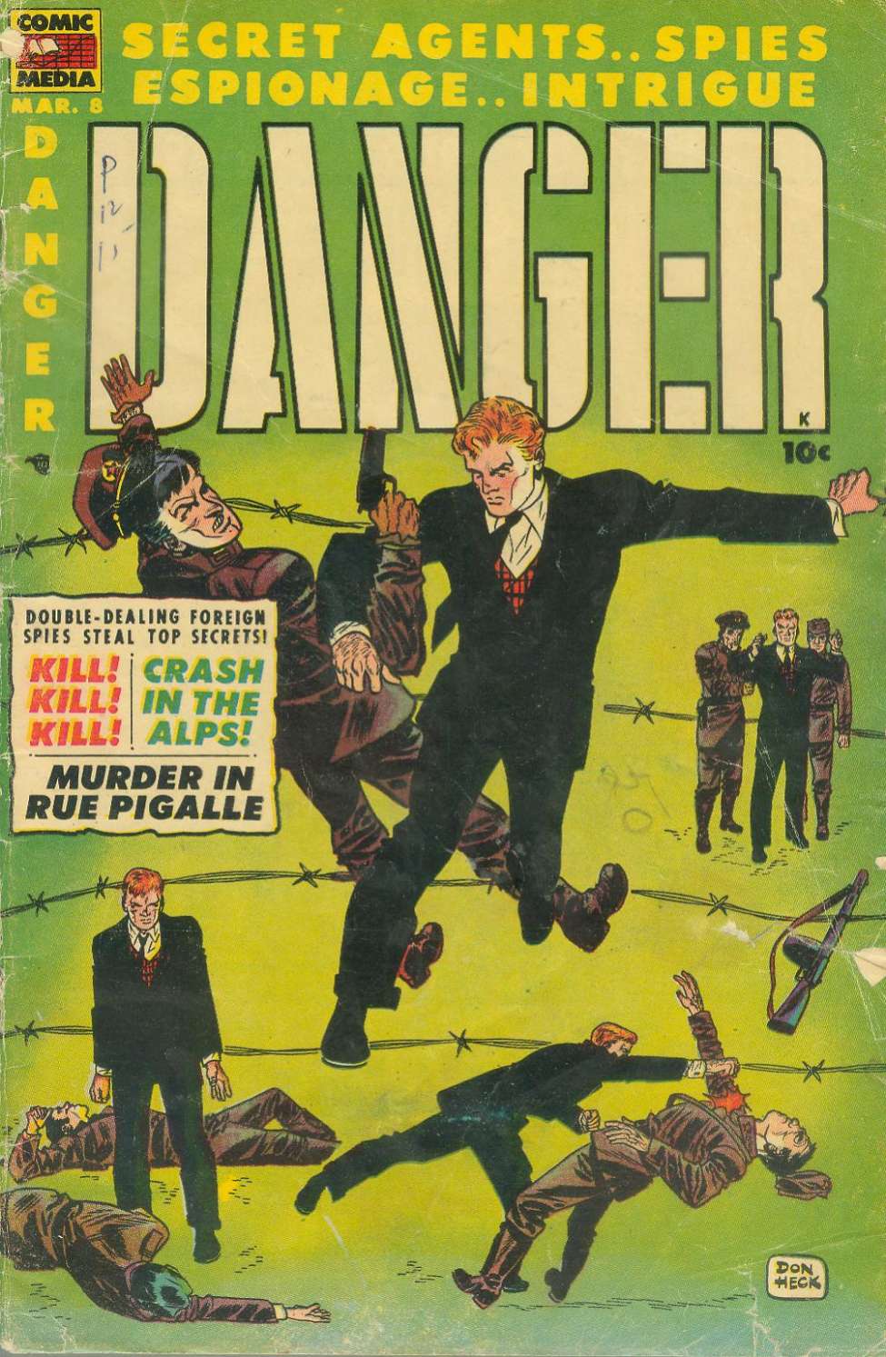 Comic Book Cover For Danger 8
