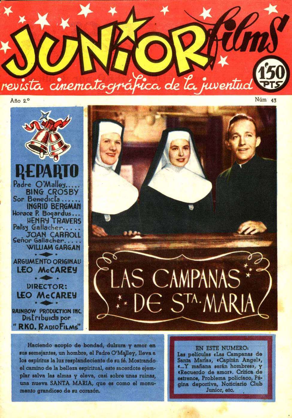 Comic Book Cover For Junior Films 43 Las campanas de Santa María