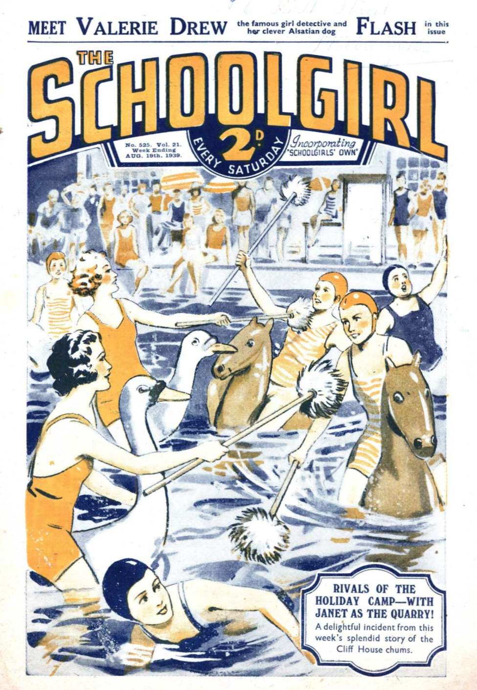 Comic Book Cover For The Schoolgirl 525