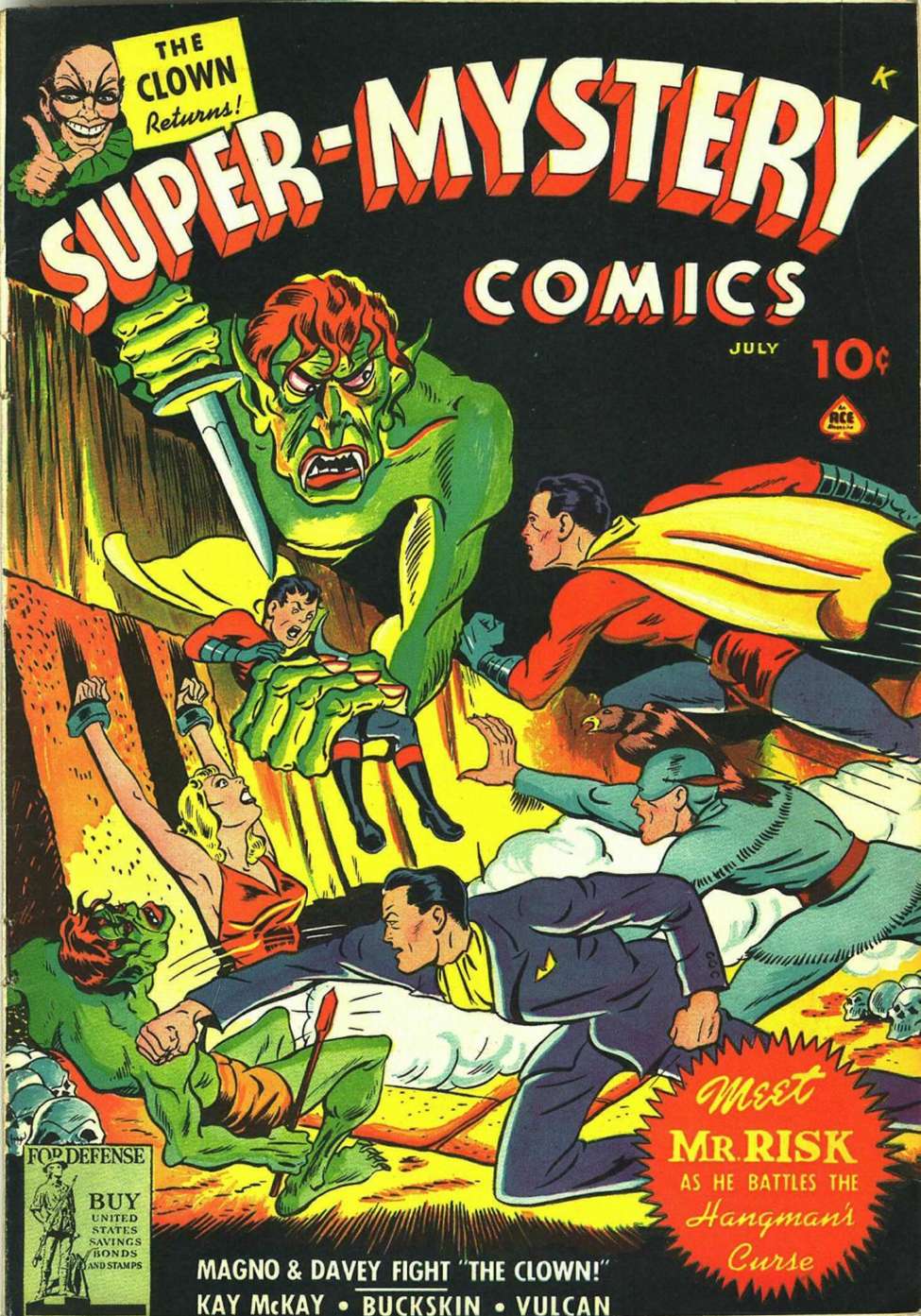Comic Book Cover For Super-Mystery Comics v3 2 - Version 2