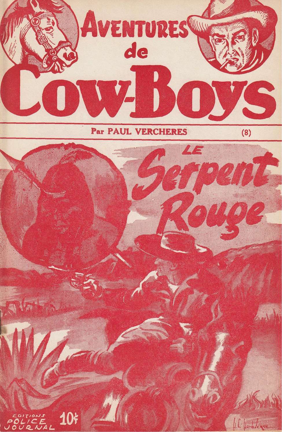 Book Cover For Aventures de Cow-Boys 8 - Le Serpent Rouge
