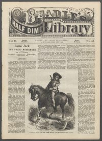 Large Thumbnail For Beadle's Half Dime Library 41 - Lasso Jack, the Young Mustanger