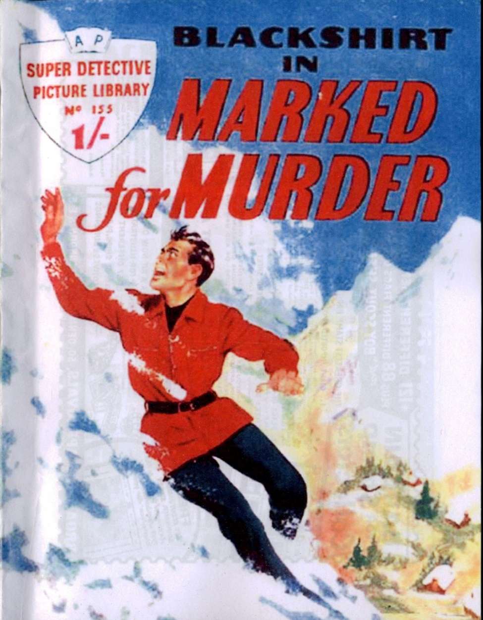 Comic Book Cover For Super Detective Library 155 - Marked for Murder