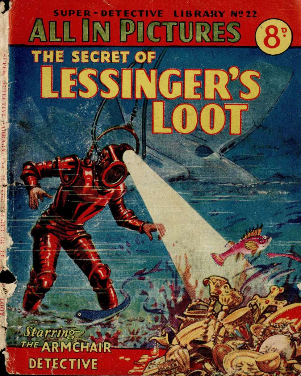 Comic Book Cover For Super Detective Library 22 - The Secret of Lessinger's Loot