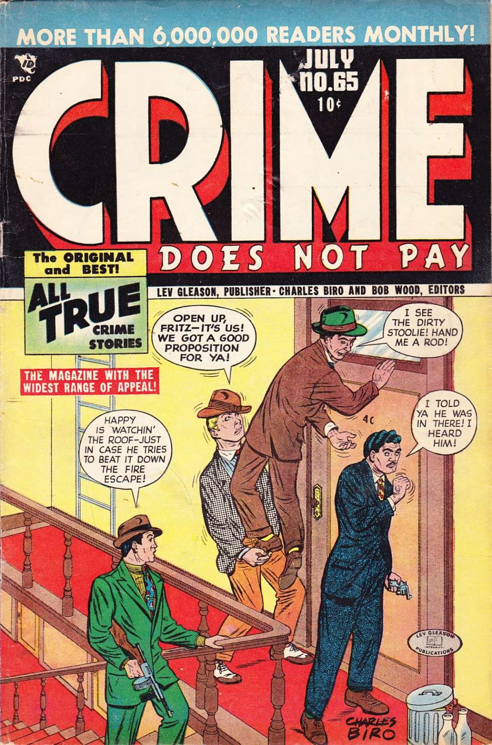 Comic Book Cover For Crime Does Not Pay 65