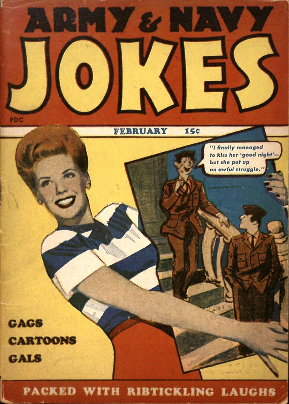 Comic Book Cover For Army and Navy Jokes 1