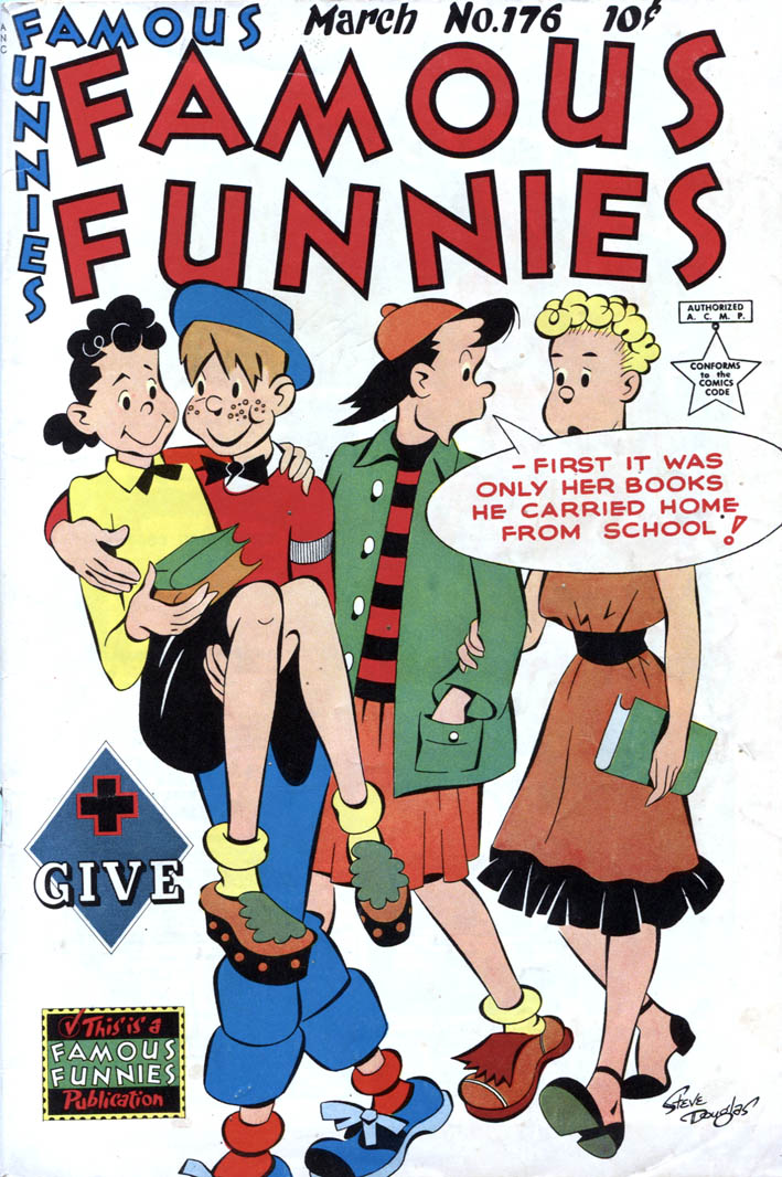 Comic Book Cover For Famous Funnies 176