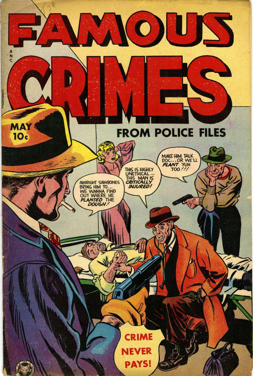 Comic Book Cover For Famous Crimes 9