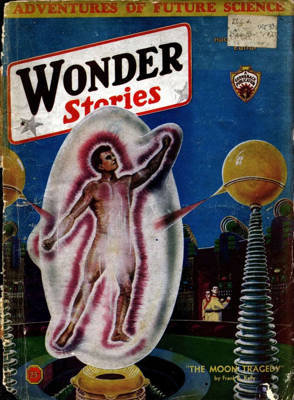 Comic Book Cover For Wonder Stories v5 3 - Monsters of Callisto - Edward R. Hinton
