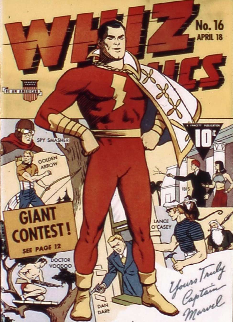 Book Cover For Capt. Marvel Whiz Archives Vol 4
