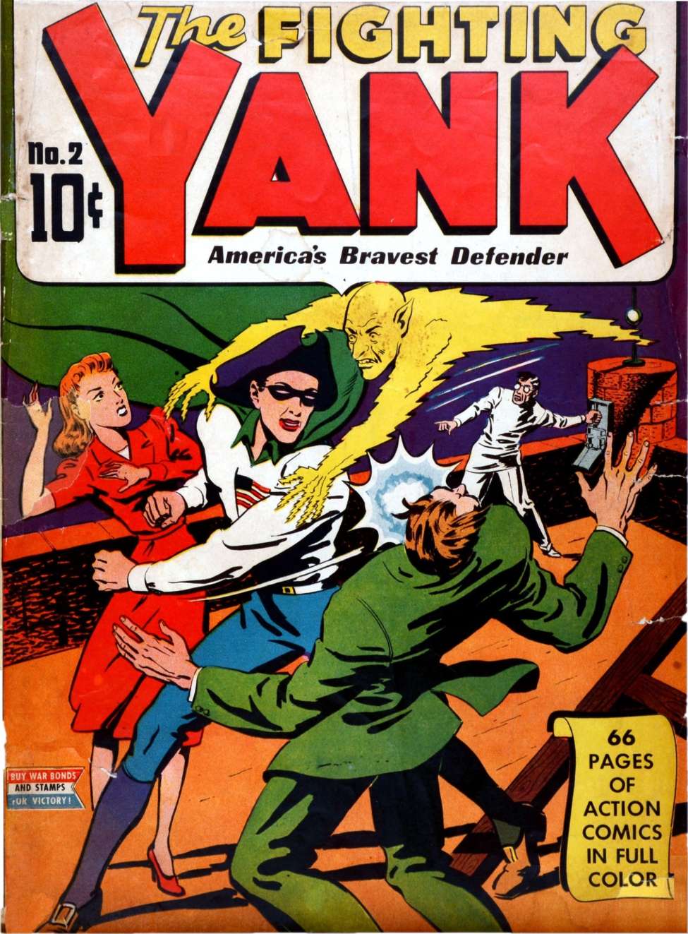Comic Book Cover For The Fighting Yank 2