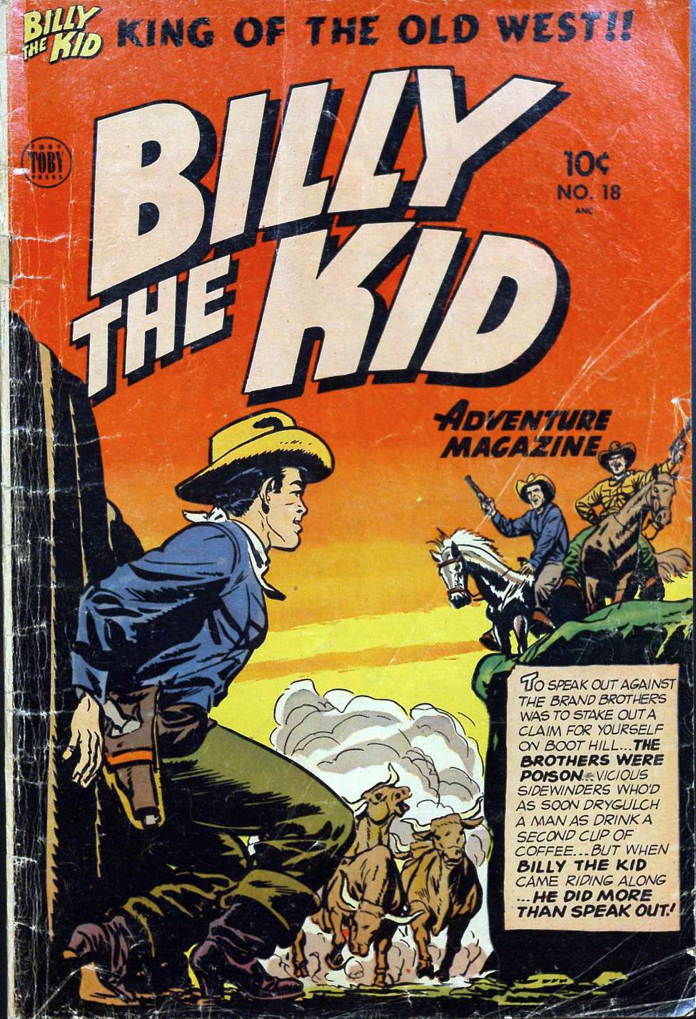 Comic Book Cover For Billy the Kid Adventure Magazine 18