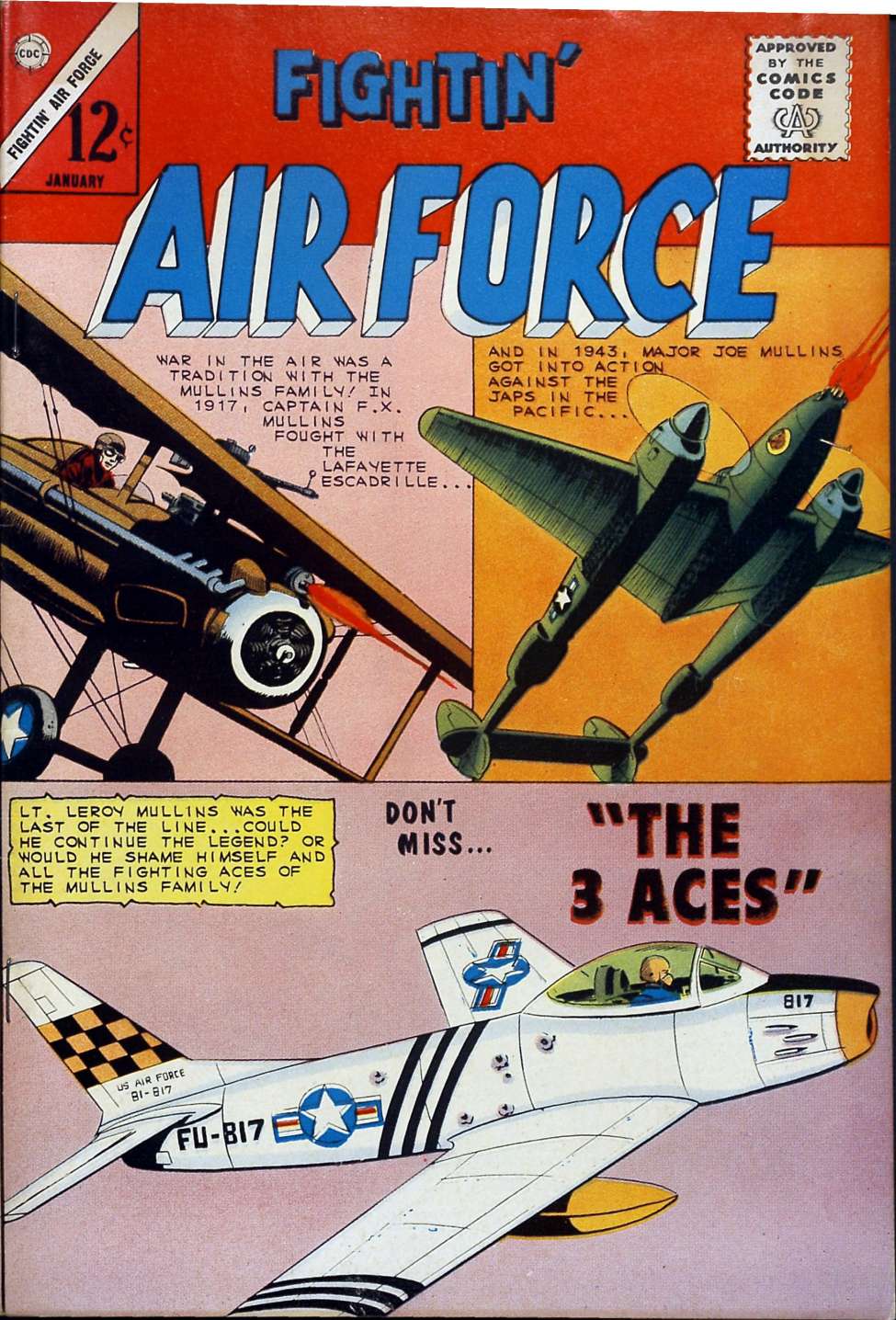 Comic Book Cover For Fightin' Air Force 47