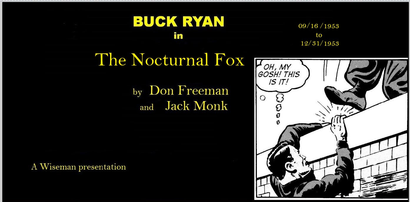 Comic Book Cover For Buck Ryan 52 - The Nocturnal Fox