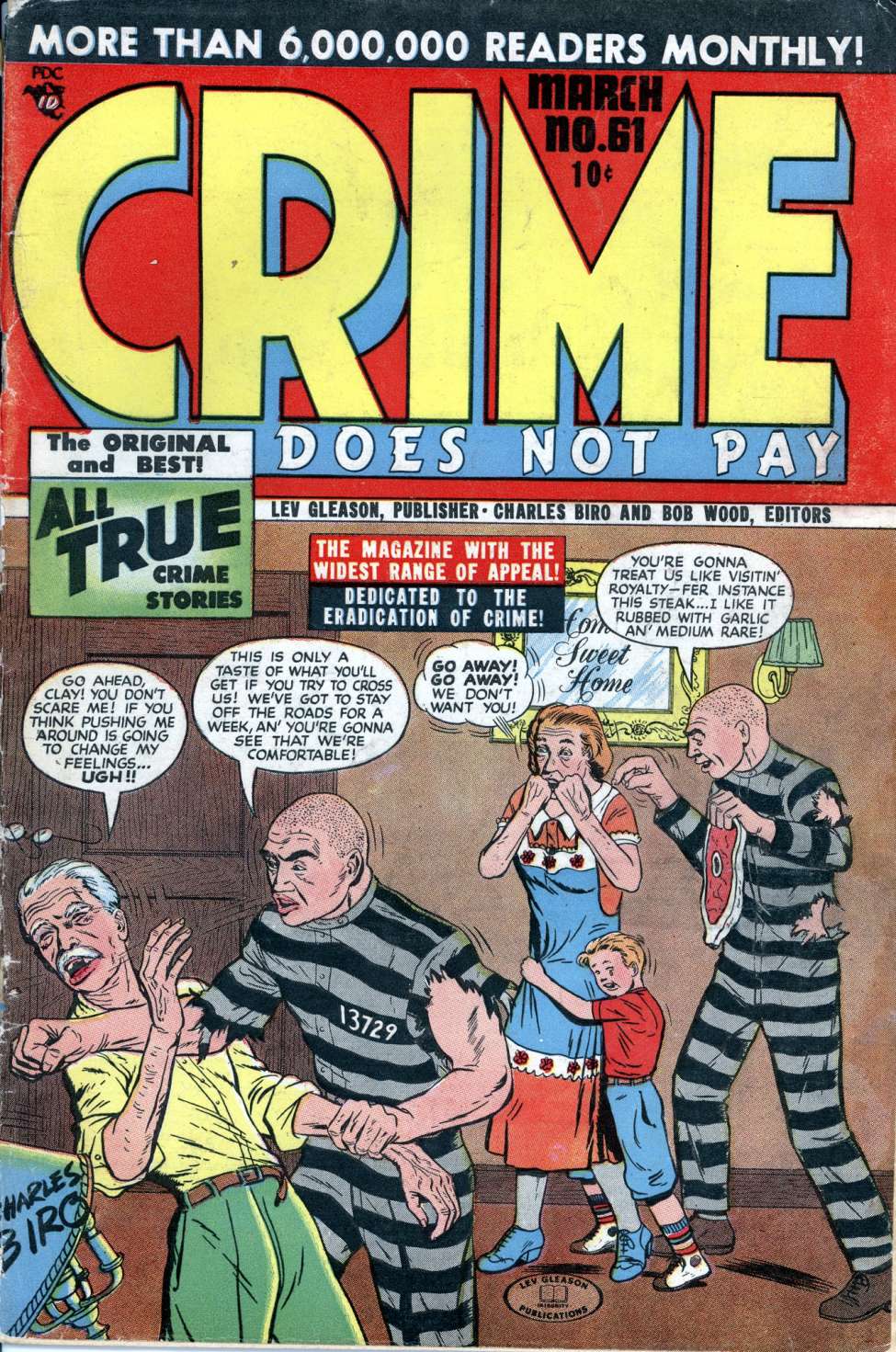 Comic Book Cover For Crime Does Not Pay 61