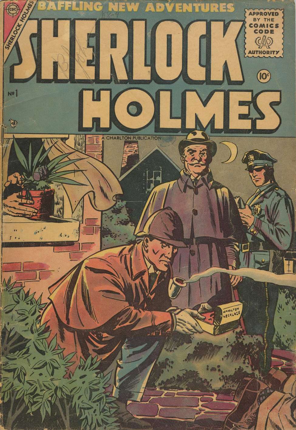 Comic Book Cover For Sherlock Holmes 1