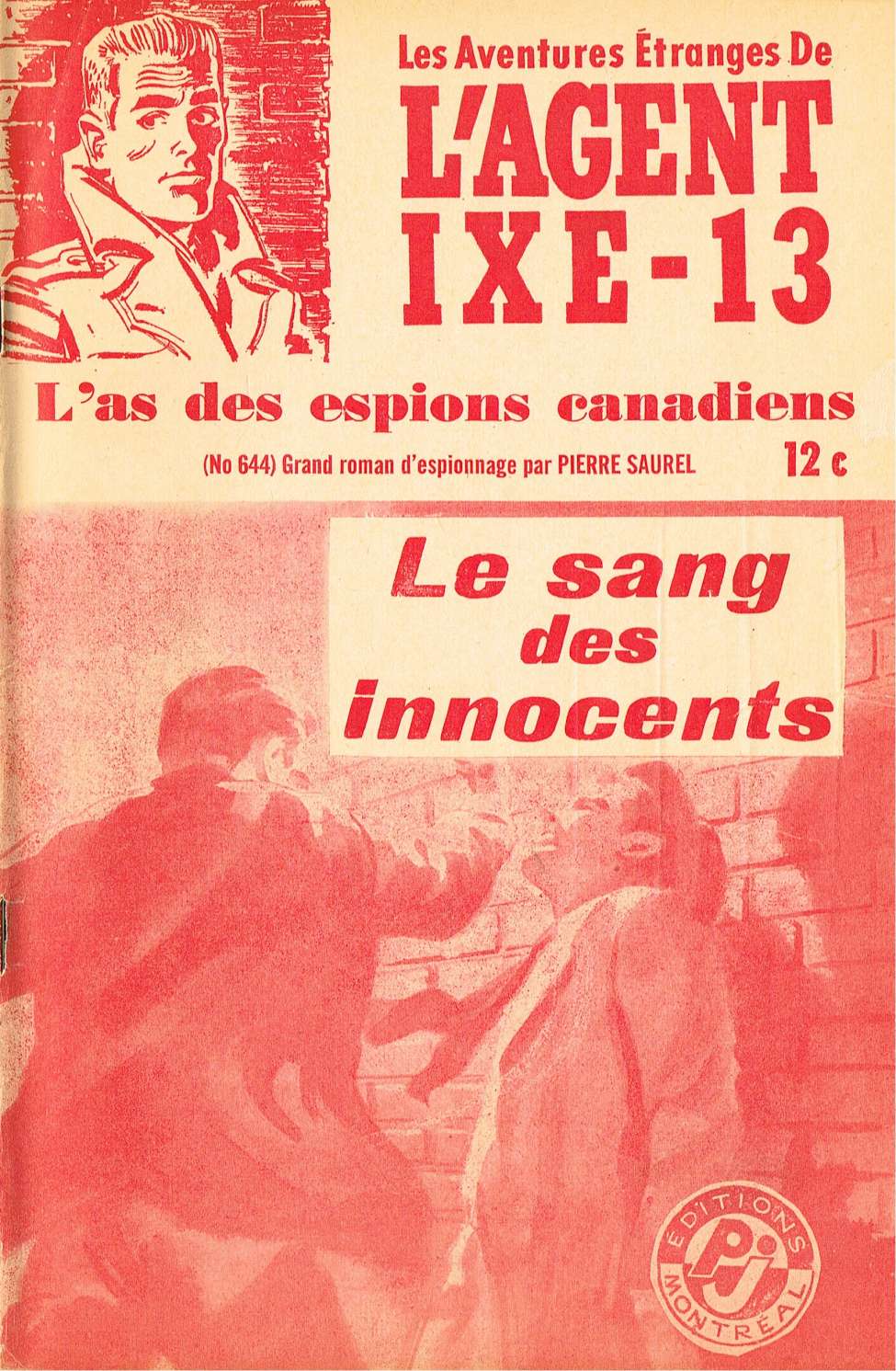 Book Cover For L'Agent IXE-13 v2 644 - Le sang des innocents