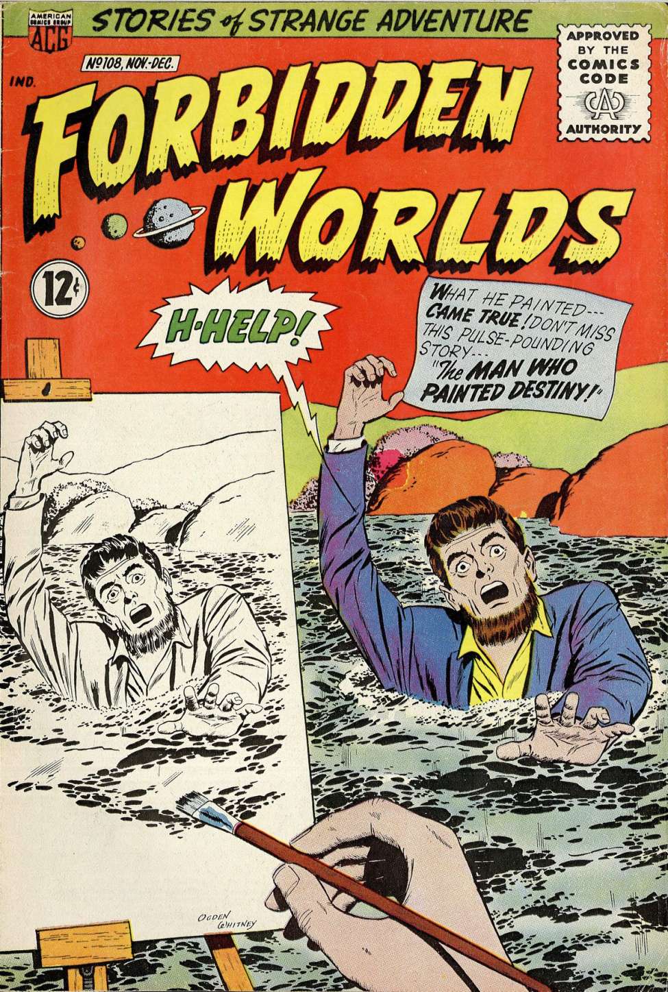 Comic Book Cover For Forbidden Worlds 108