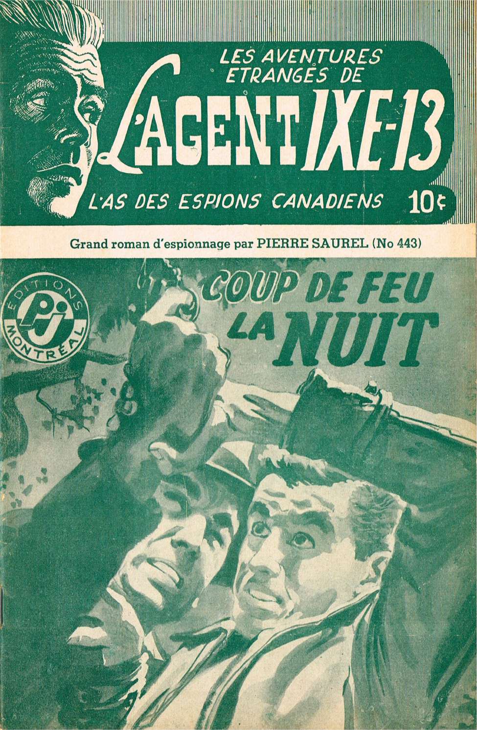 Book Cover For L'Agent IXE-13 v2 443 - Coup de feu la nuit