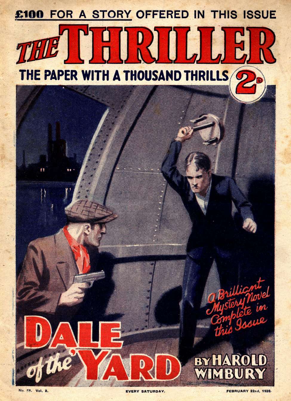 Comic Book Cover For The Thriller 55