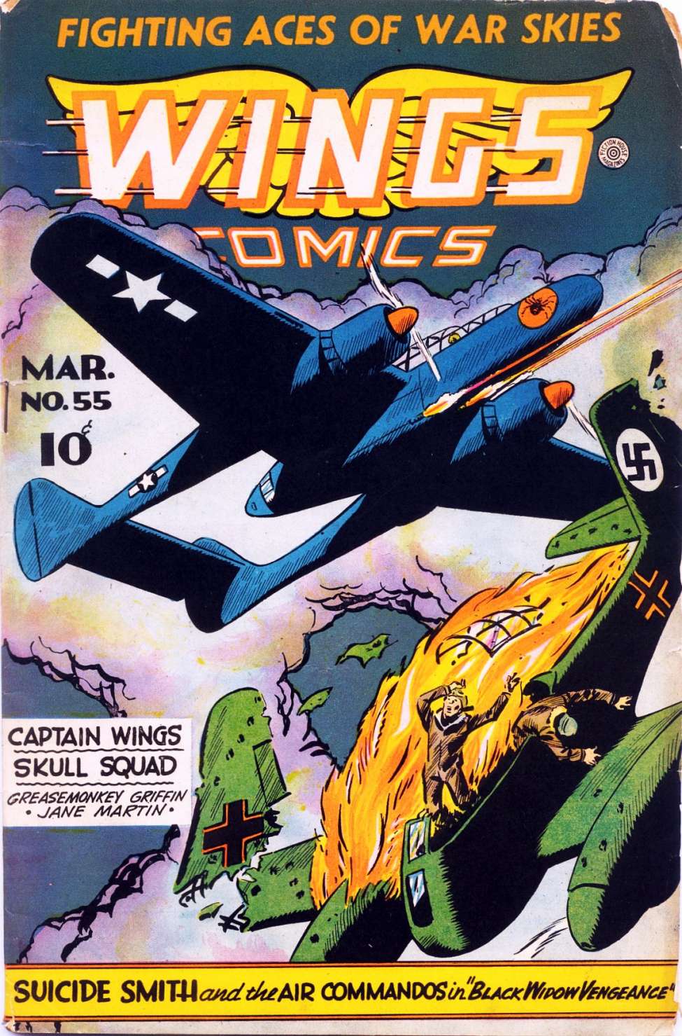 Comic Book Cover For Wings Comics 55