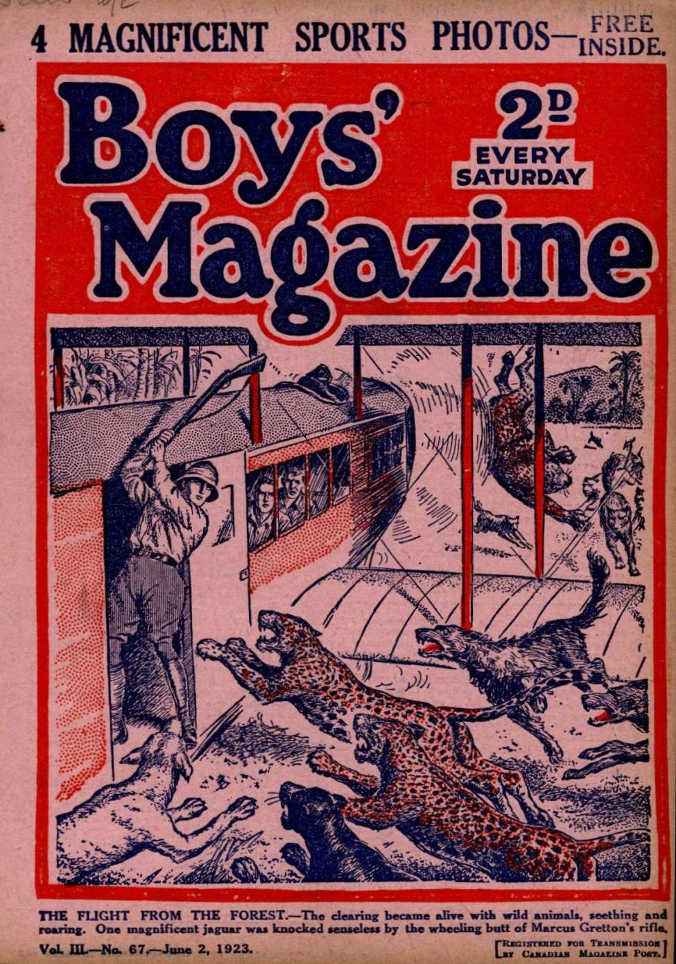 Book Cover For Boys' Magazine 67