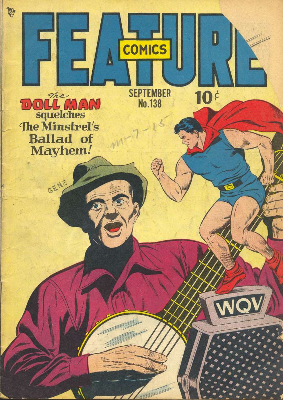 Comic Book Cover For Feature Comics 138