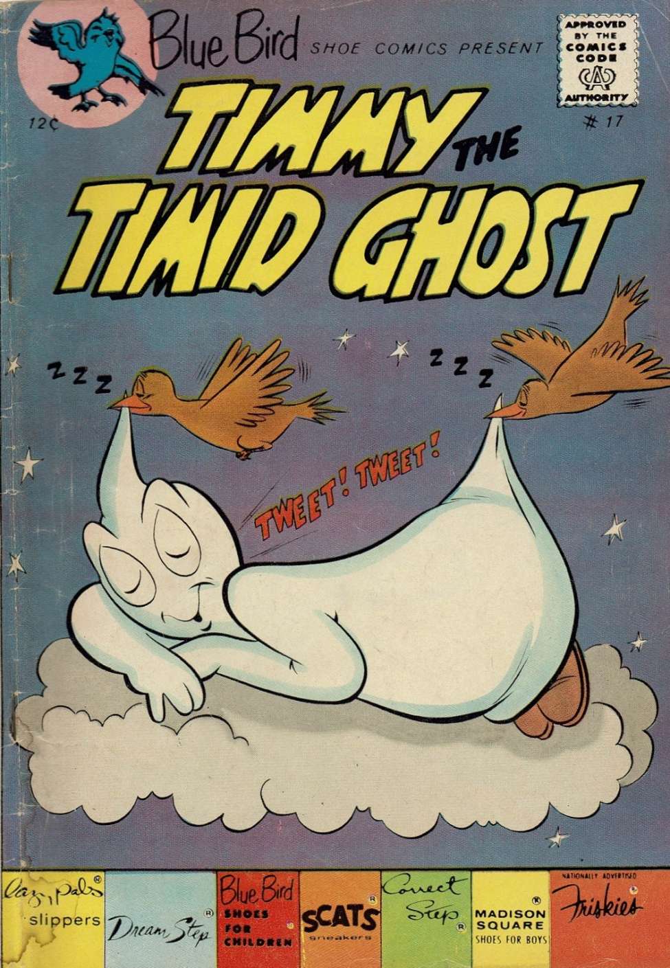 Comic Book Cover For Timmy the Timid Ghost 17 (Blue Bird)