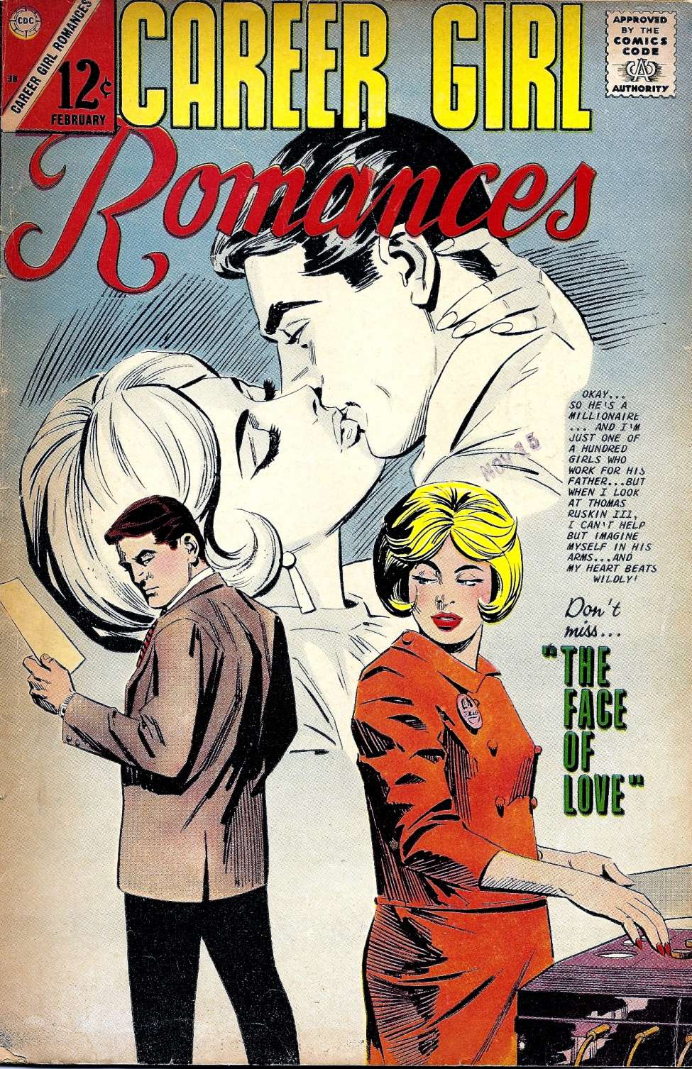 Comic Book Cover For Career Girl Romances 38