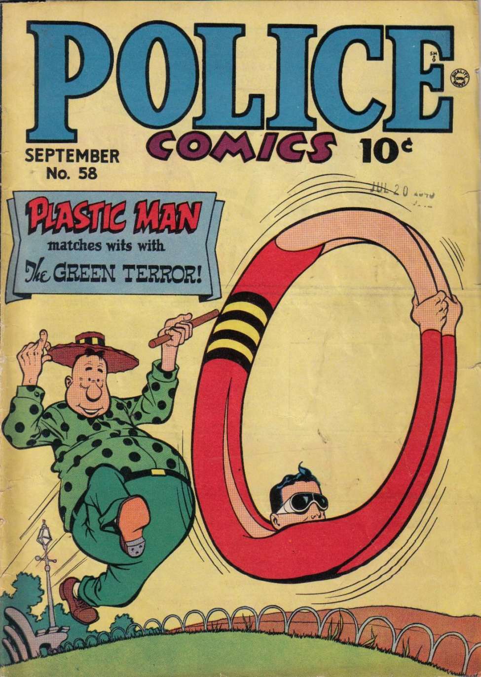 Comic Book Cover For Police Comics 58