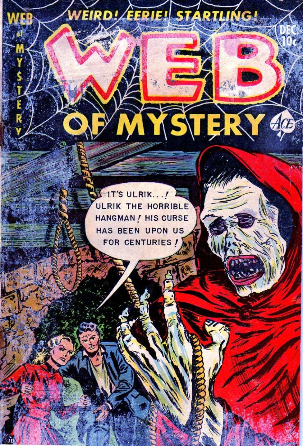 Comic Book Cover For Web of Mystery 16