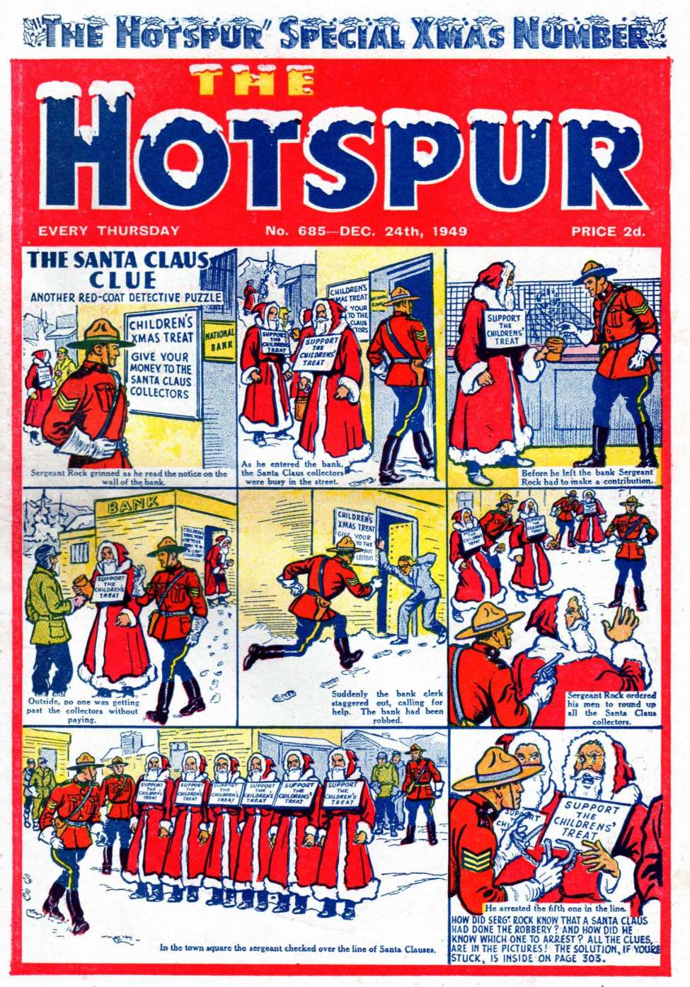 Comic Book Cover For The Hotspur 685