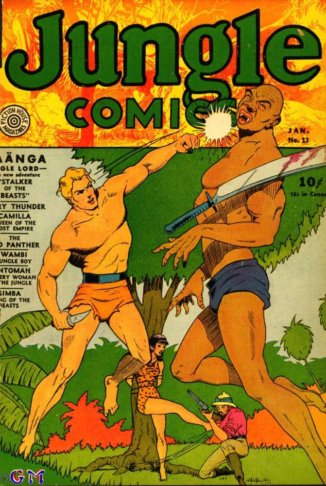 Comic Book Cover For Jungle Comics 13 - Version 1