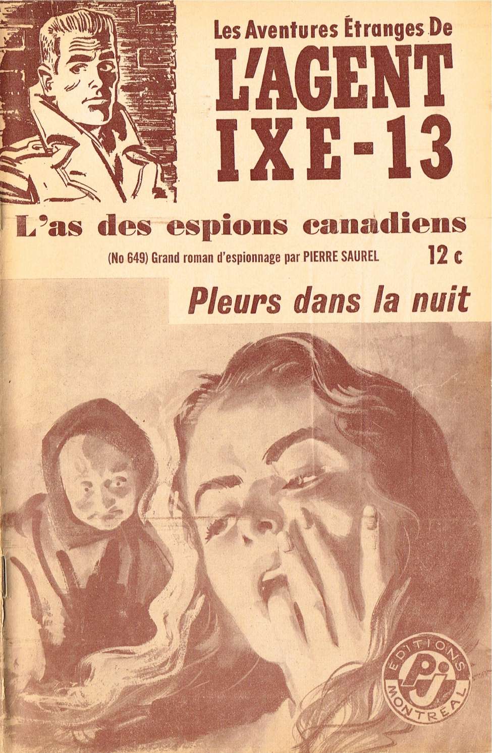 Book Cover For L'Agent IXE-13 v2 649 - Pleurs dans la nuit