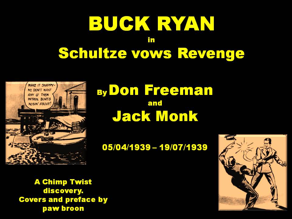 Book Cover For Buck Ryan 7 - Schultze vows Revenge