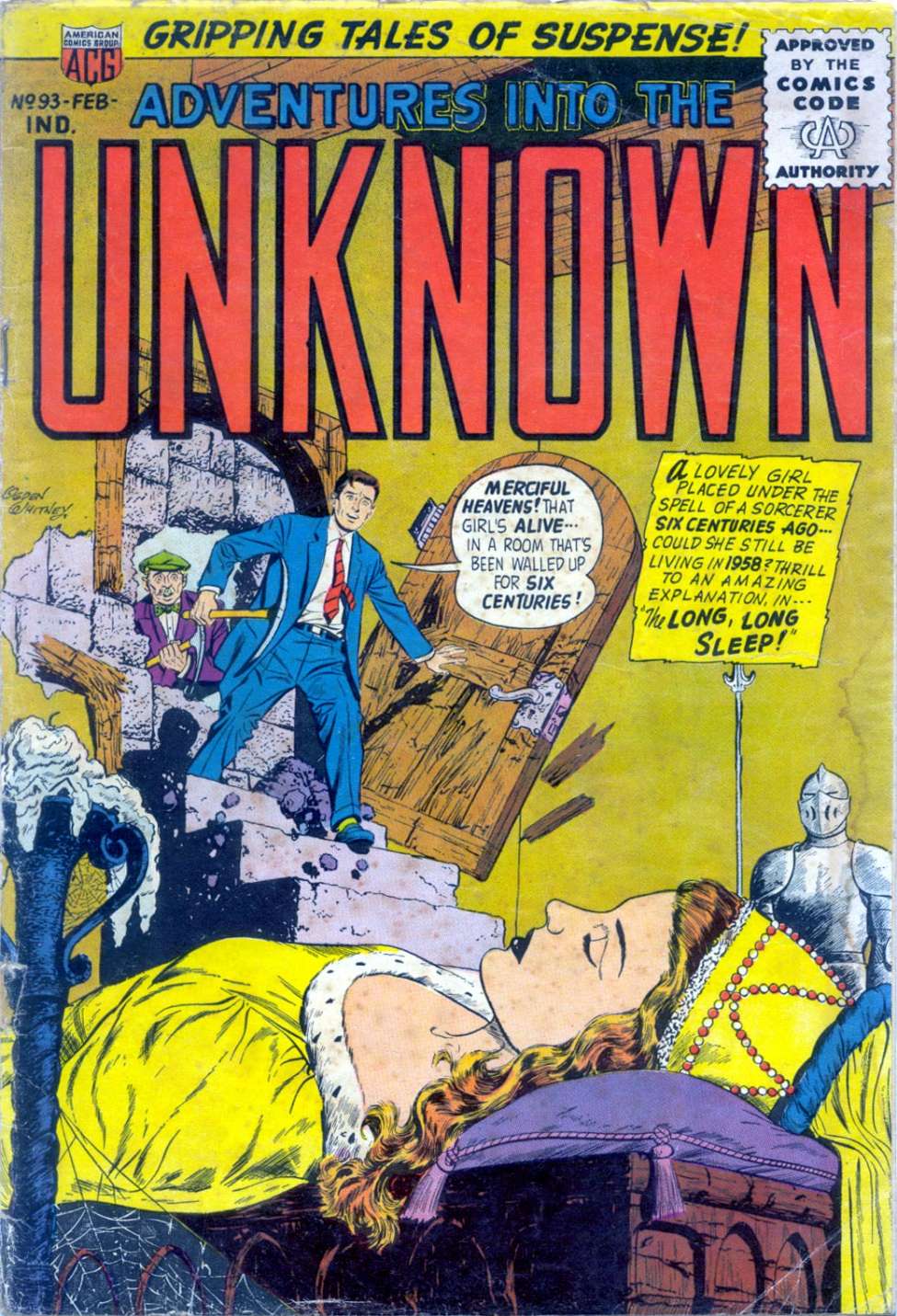Comic Book Cover For Adventures into the Unknown 93