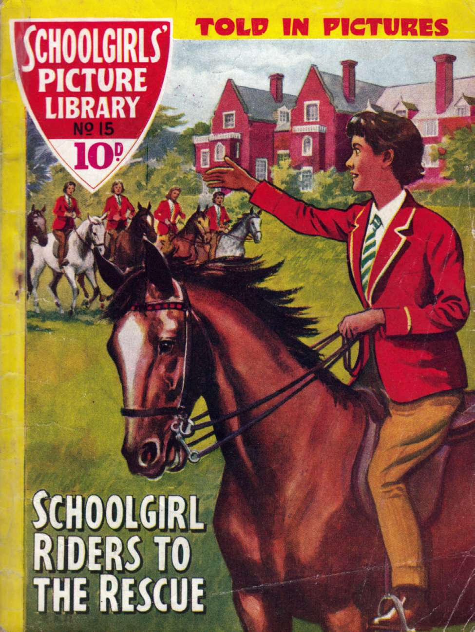 Book Cover For Schoolgirls' Picture Library 15 - Schoolgirl Riders To The Rescue