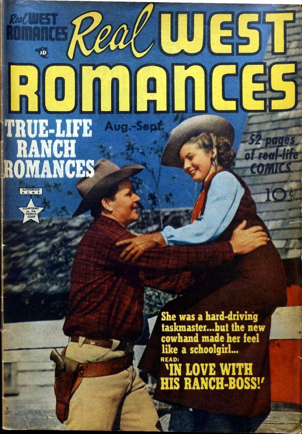Comic Book Cover For Real West Romances v1 3