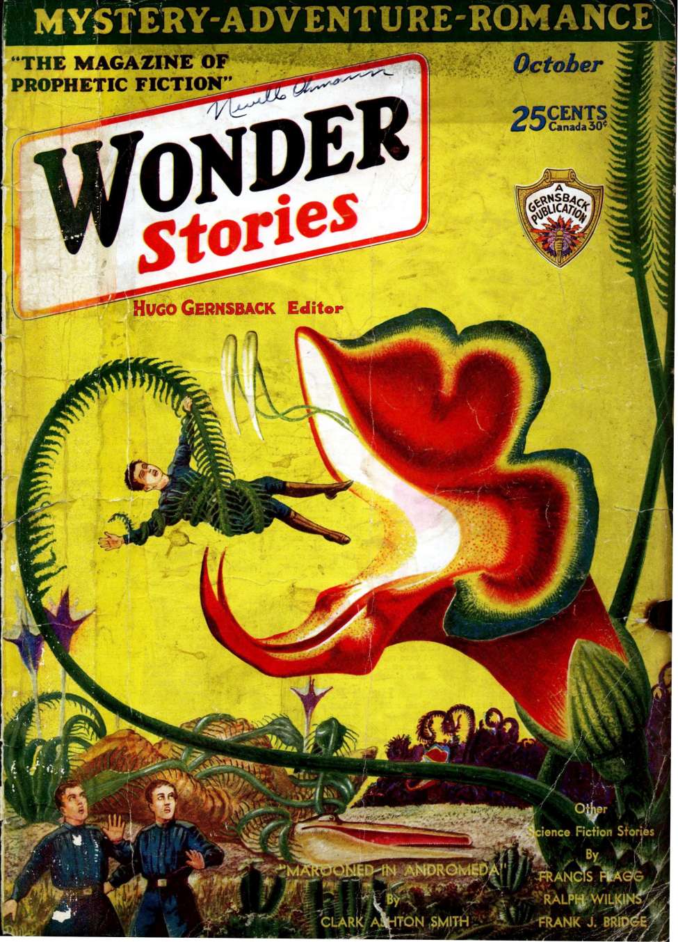Comic Book Cover For Wonder Stories v2 5 - The Lizard-Men of Buh-Lo - Francis Flagg