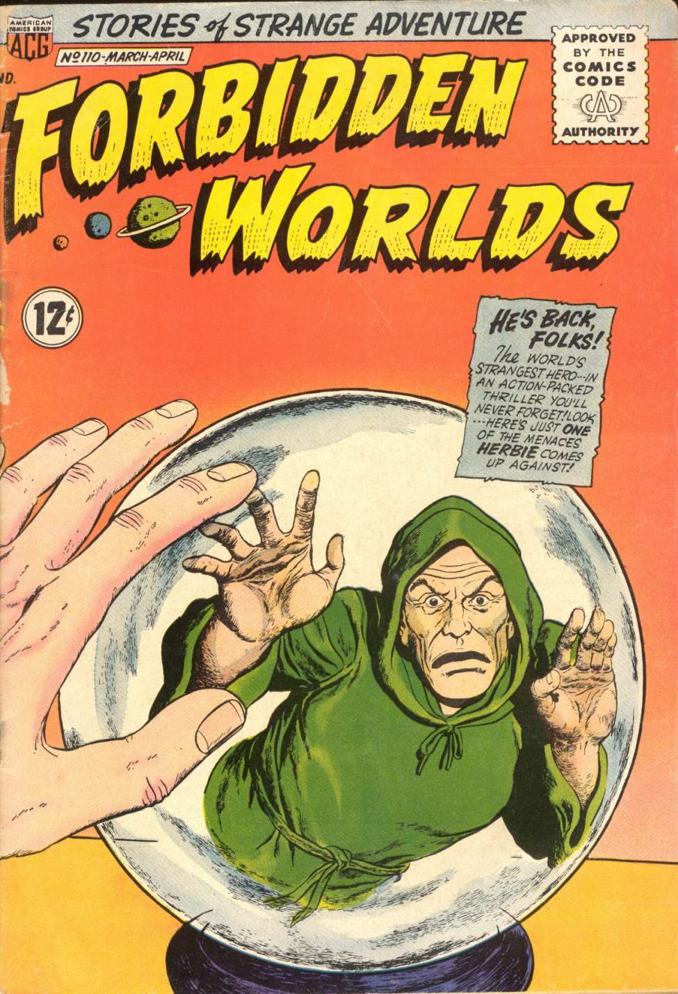 Comic Book Cover For Forbidden Worlds 110