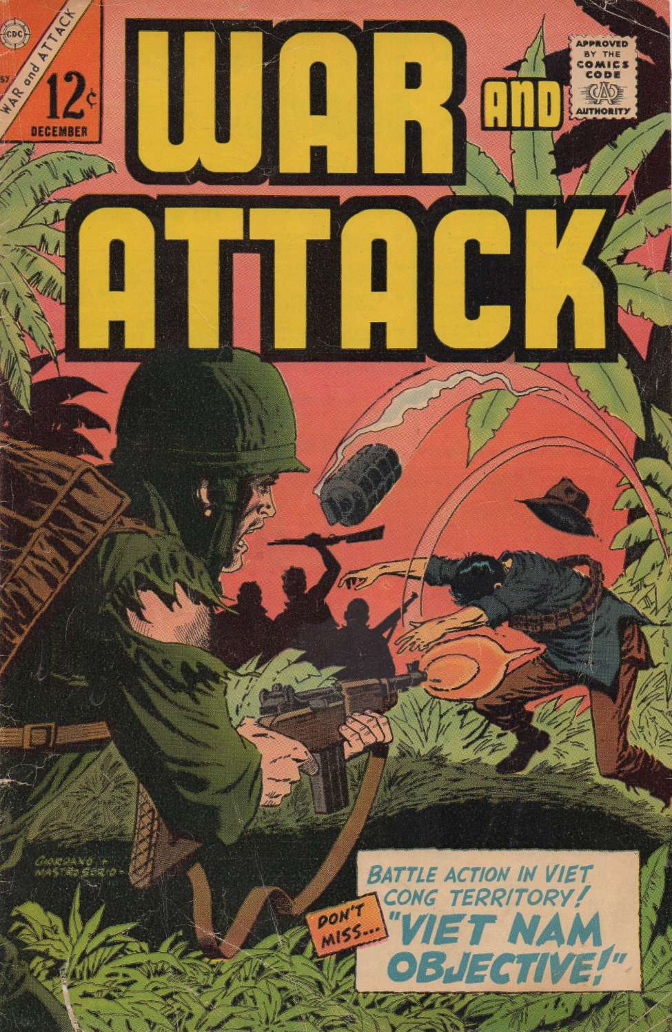 Comic Book Cover For War and Attack 57