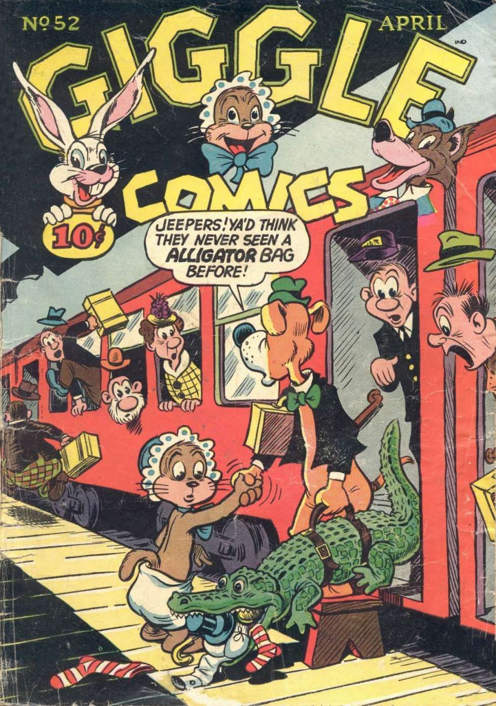 Comic Book Cover For Giggle Comics 52